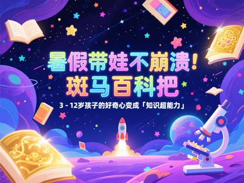 暑假带娃不崩溃！斑马百科把 3-12岁孩子的好奇心变成「知识超能力」