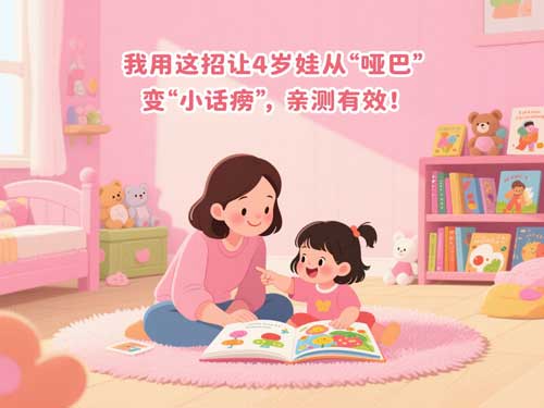 我用这招让4岁娃从“哑巴”变“小话痨”，亲测有效！