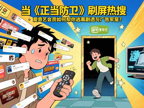 当《正当防卫》刷屏热搜，爱奇艺会员如何帮你逃离剧透与广告牢笼？