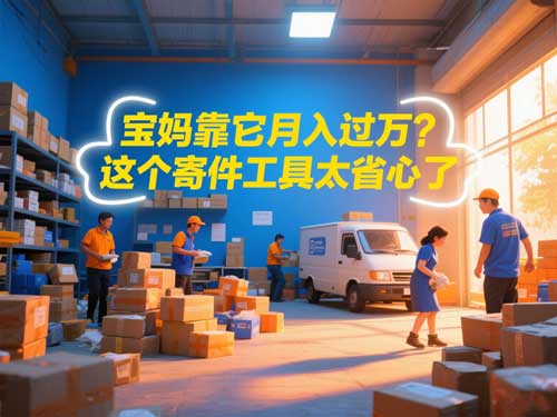 宝妈靠它月入过万?这个寄件工具太省心了