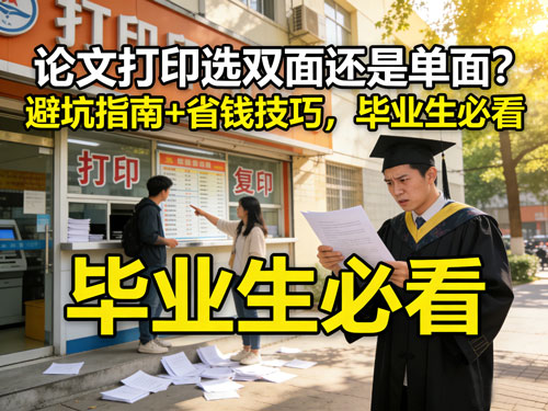 论文打印选双面还是单面?避坑指南+省钱技巧,毕业生必看