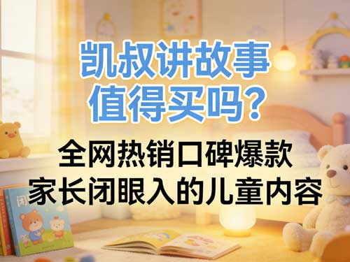 凯叔讲故事值得买吗?全网热销口碑爆款,家长闭眼入的儿童内容!