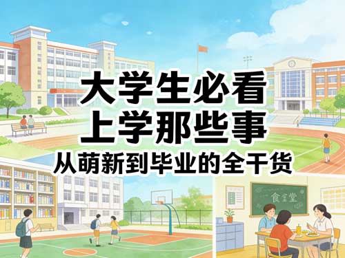 大学生必看|上学那些事,从萌新到毕业的全干货(附省钱神器)