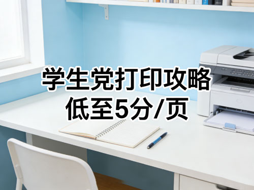 学生党打印攻略|低至5分/页,顺丰包邮不踩坑,实测封神