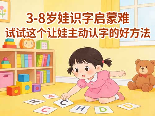 3-8岁娃识字启蒙难?试试这个让娃主动认字的好方法