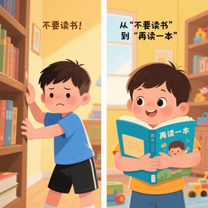 从"不要读书"到"再读一本"：叫叫阅读如何让我家小猴子爱上绘本