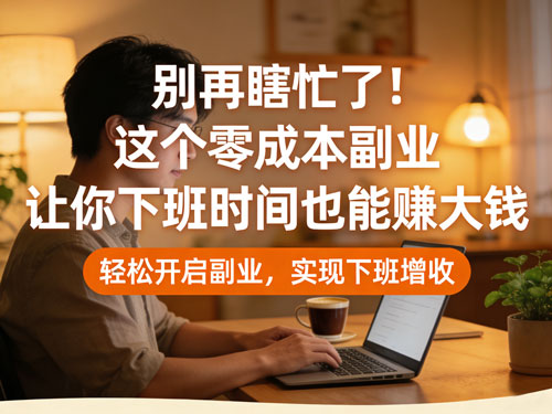 别再瞎忙了!这个零成本副业,让你下班时间也能赚大钱💰